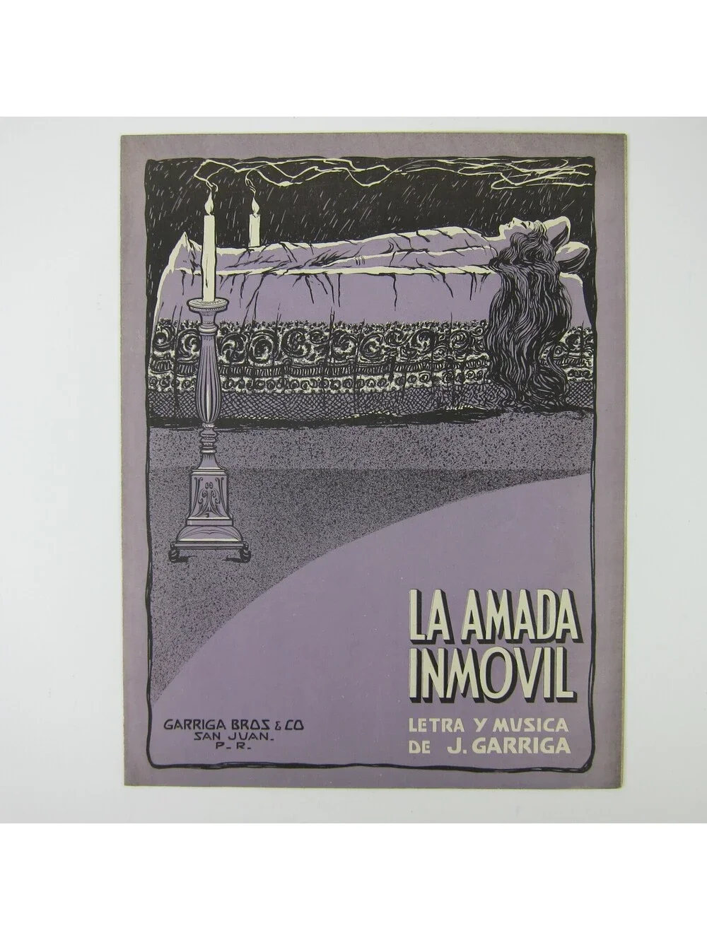 Sheet Music La Amada Inmovil The Immobile Beloved Romantic Waltz Antique 1923